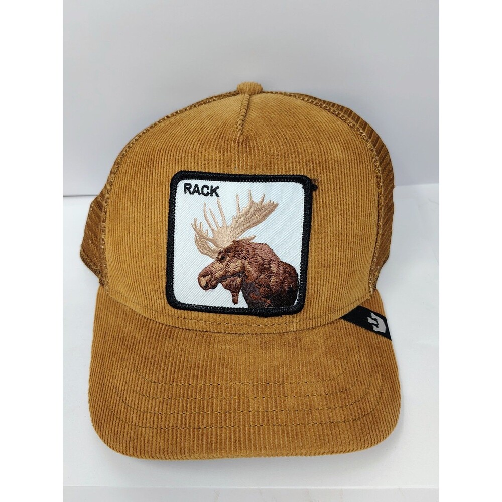 Goorin Bros Moose Rack Patch Corduroy Trucker Hat Adjustable Mens One Suze